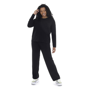Knitted Jumper & Trousers Set - Black