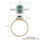9K Yellow Gold Kagem Zambian Emerald and Diamond Ring 1.20 Ct.