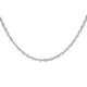 Hatton Garden Close Out-9K White Gold Diamond Cut Prince of Wales Necklace (Size - 18) with Lobster Clasp, Gold wt 4.00 Gms