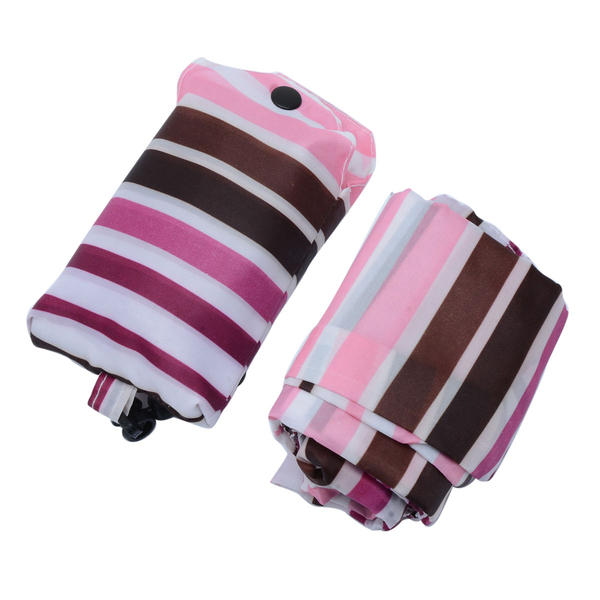 Set of 3 - Leopard Pattern, Pink, Brown and Purple Stripy Pattern and Turquoise Colour Hand Bag (Size 40x37, 40x37, 42x33 Cm)