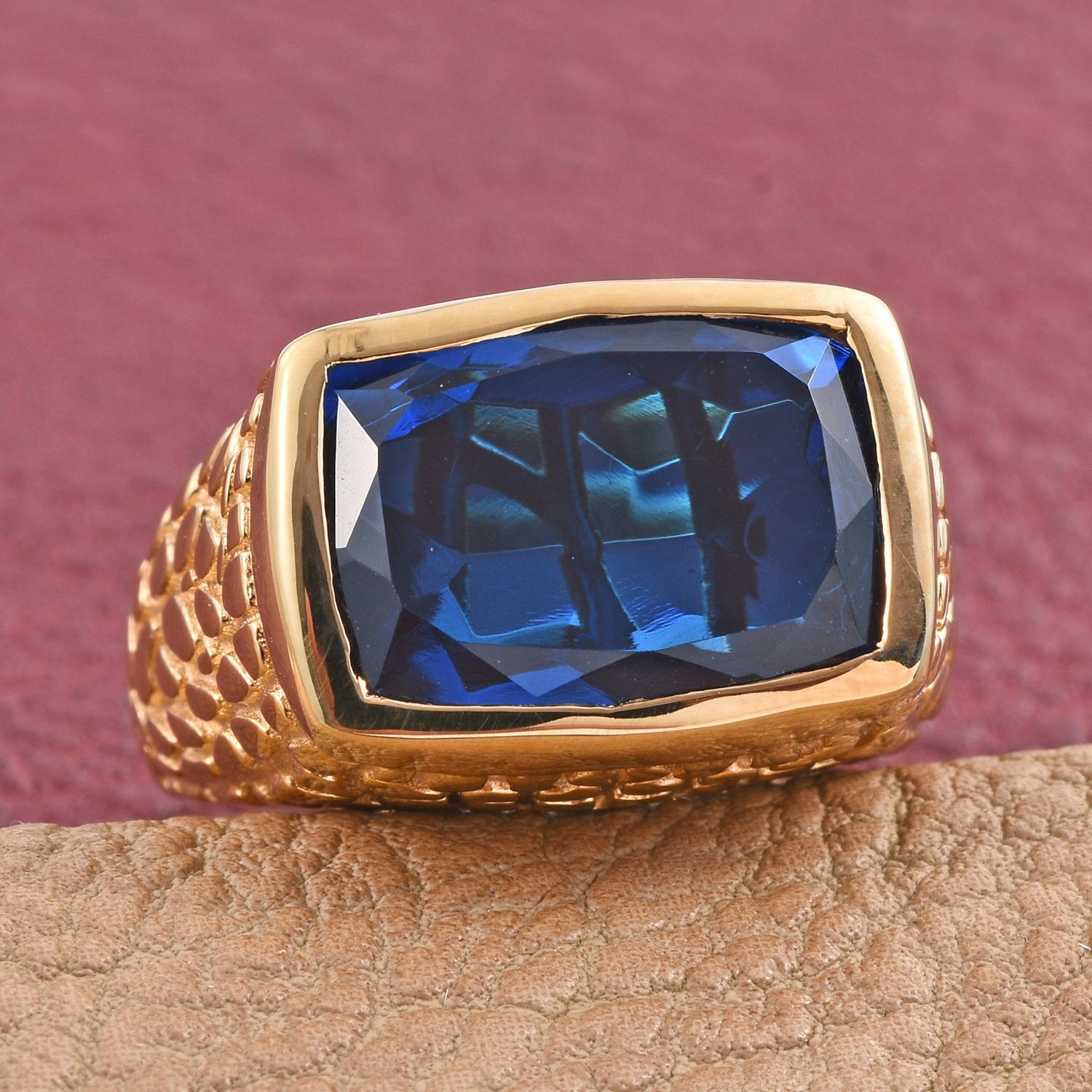 Ceylon Colour Quartz (Cush) Ring in 14K Gold Overlay Sterling Silver 11.500 Ct.
