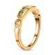 Demantoid Garnet Ring in 14K Gold Overlay Sterling Silver