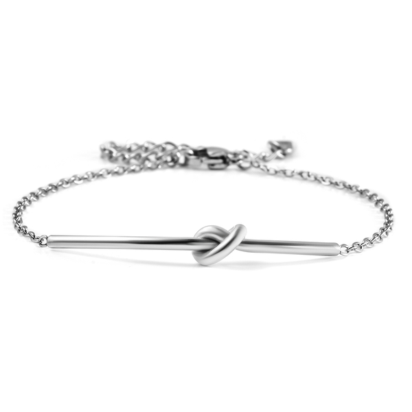 Bracelet (Size - 6.5 With 2 Inch Extender) in Silver Tone