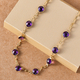 Amethyst Necklace (Size - 18) in 14K Gold Overlay Sterling Silver 9.87 Ct, Silver Wt. 5.50 Gms