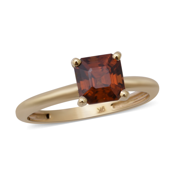 2.75 Ct Sunset Zircon Solitaire Ring in 9K Yellow Gold