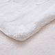 Super Soft Faux Fur Sherpa Blanket (Size 200x150 Cm) - White