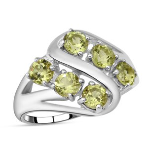 Vegas Close Out - Hebei Peridot Ring in Sterling Silver 1.29 Ct.