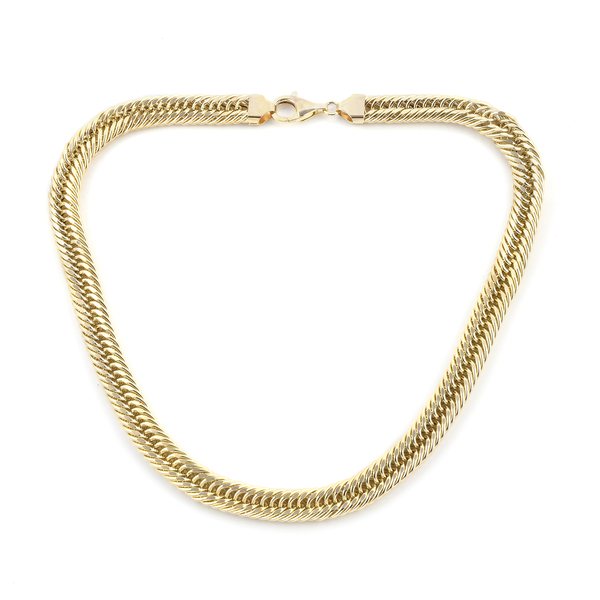 One Time Close Out Deal 9K Yellow Gold Curb Necklace (Size - 20) with Lobster Clasp, Gold Wt. 50.50 