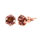 9K Rose Gold Padparadscha Tourmaline Stud Earrings (with Push Back) 1.67 Ct.
