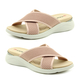 Heavenly Feet Jasmine Mule Sandal (Size 3) - Pink