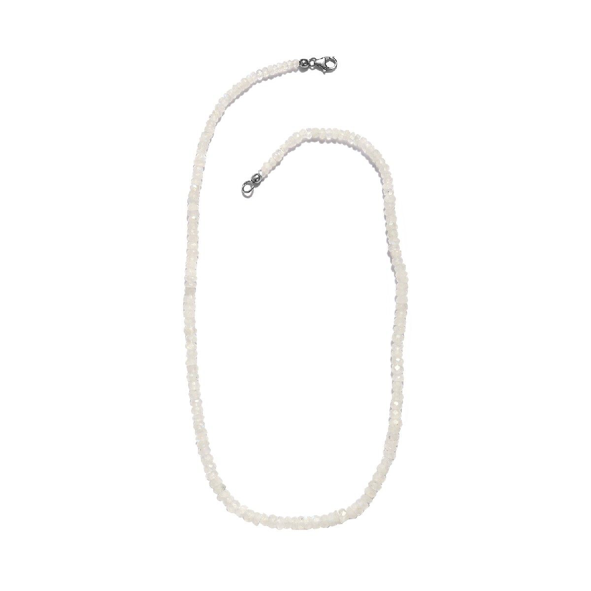 Rainbow Moonstone Necklace 20-inch in 