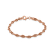 NY Close Out Deal - Rose Gold Overlay Sterling Silver Braided Necklace (Size - 18) with Lobster Clas