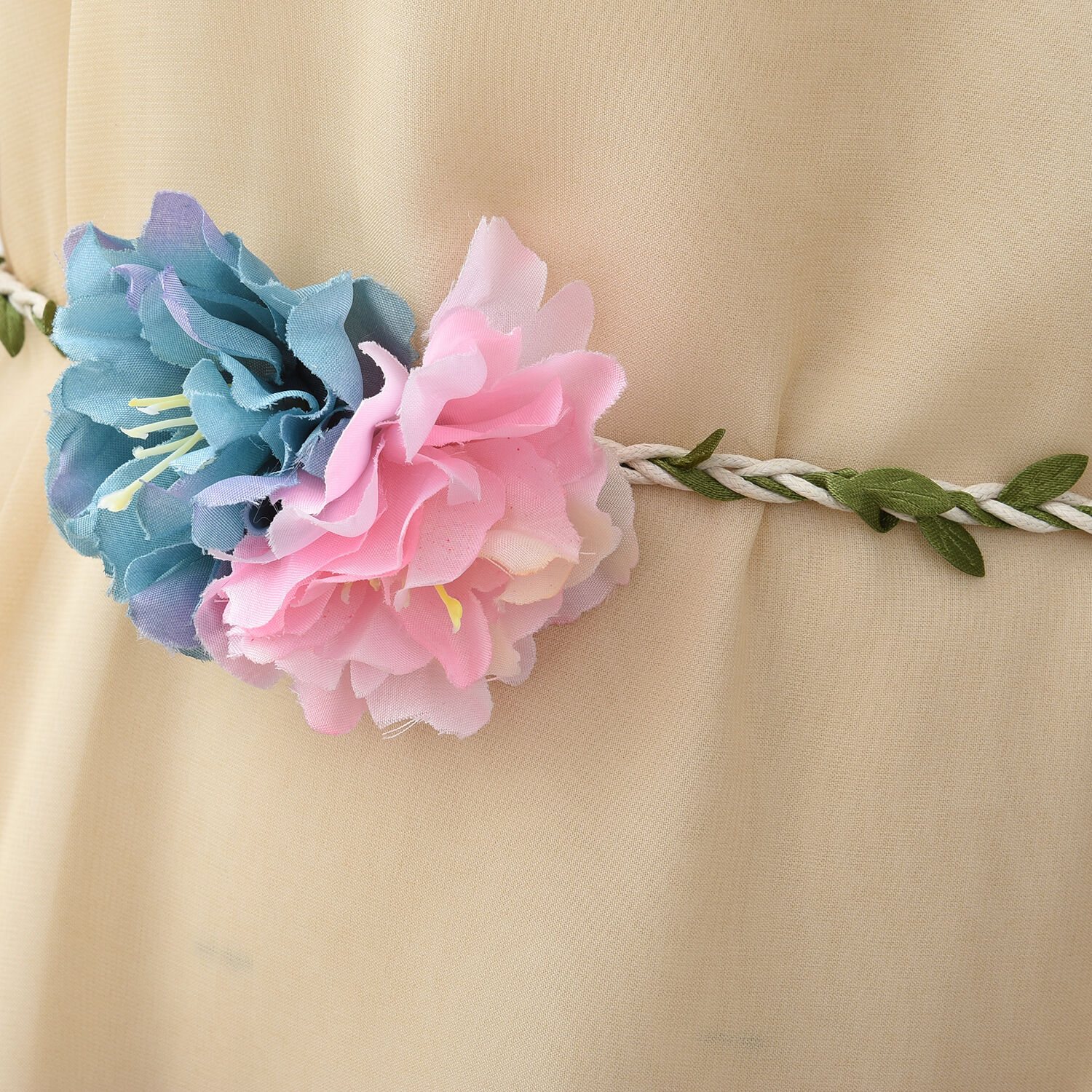 Coffee Colour Plum Blossom Flower Pattern One Piece Dress