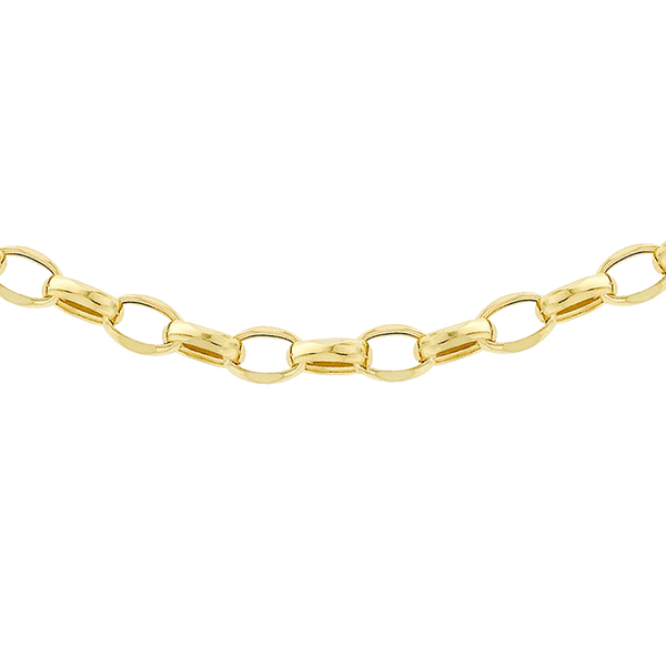9K Yellow Gold Belcher Necklace (Size - 20) with Lobster Clasp, Gold Wt 3.60 Gms