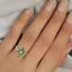 Hebei Peridot Floral Ring in Sterling Silver 2.00 Ct.
