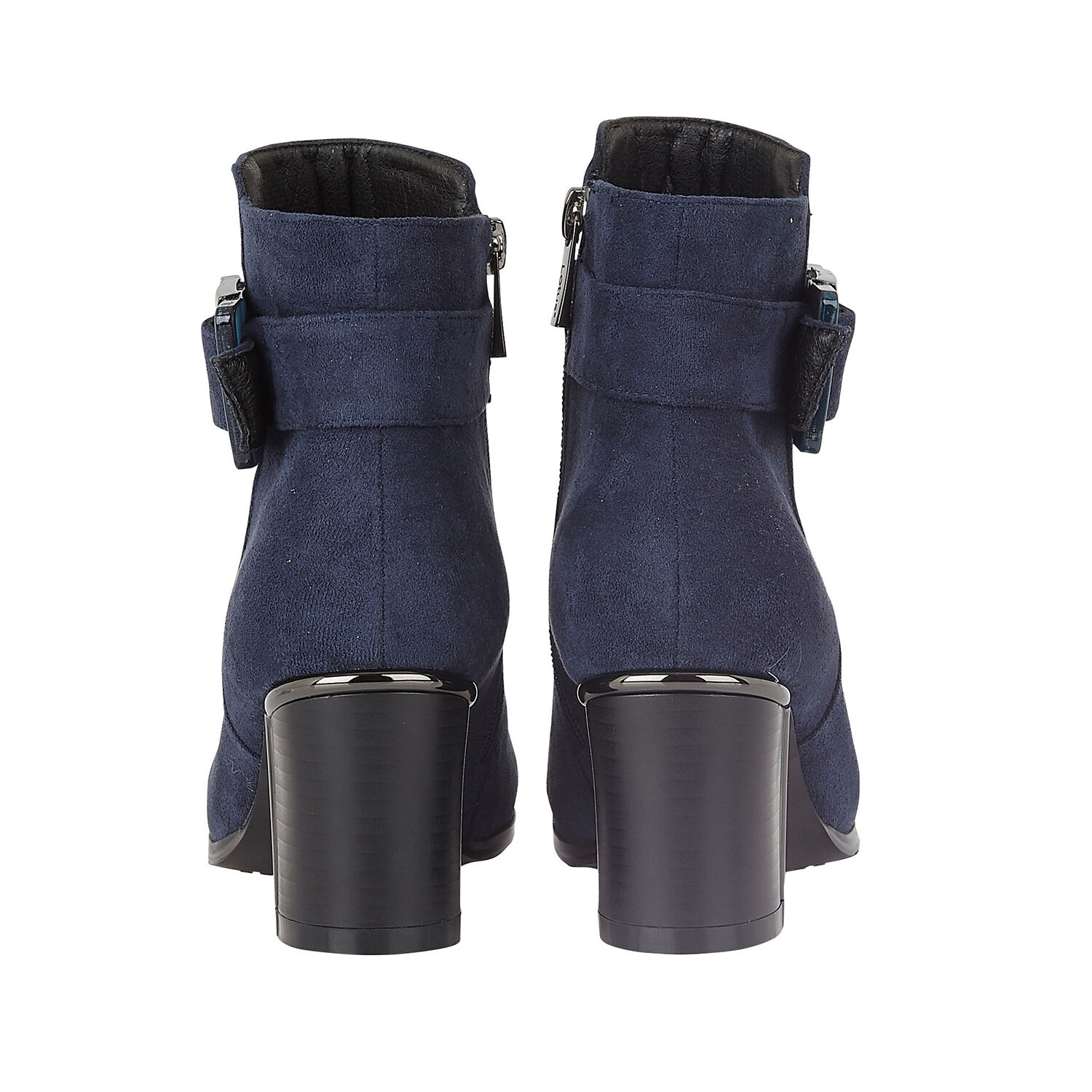 Lotus CHARLOTTE Heeled Ankled Boots with Buckle (Size 7) - Navy