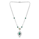 Malachite and Natural Hebei Peridot Necklace (Size - 18)