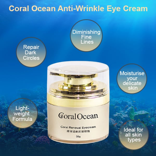 Coral Ocean: Renewal Firming Anti-Wrinkle Eye Cream - 50Gm