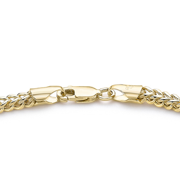 9K Yellow Gold Spiga Bracelet (Size 7.5), With Lobster Clasp Gold wt 3.50 Gms