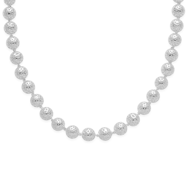 RACHEL GALLEY Sterling Silver Mini Globe Necklace (Size 20), Silver wt 70.00 Gms.