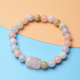 Pink Morganite Stretchable Pixiu Beads Bracelet (Size 6.5) 105.70 Ct