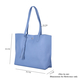 Classic Tote Bag with Tassels and Magnetic Button (Size 36x30x11 Cm) - Blue