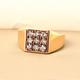 Champagne Diamond Ring in Vermeil Yellow Gold Overlay Sterling Silver 1.00 Ct, Silver Wt. 5.38 Gms