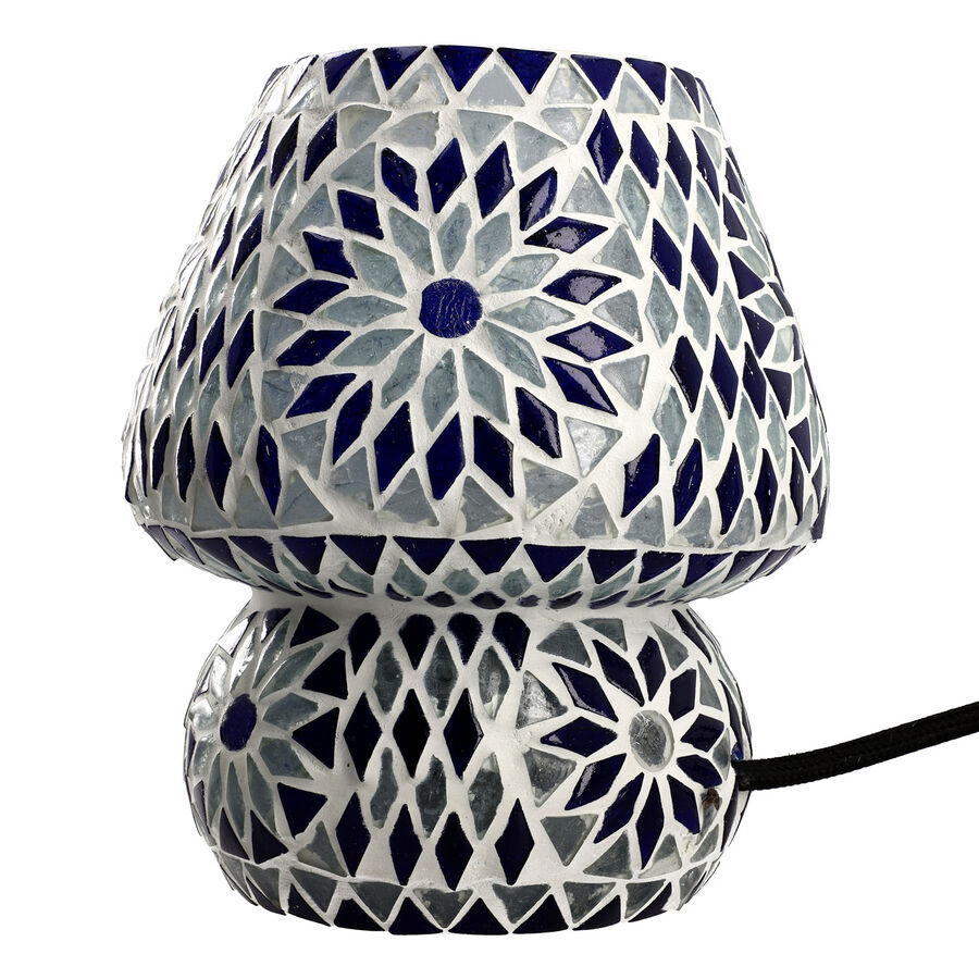 Mosaic Vintage Table Lamp (Size 16X15 Cm) - Blue