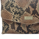 ASSOTS LONDON Georgia 100% Genuine Leather Snake Pattern Crossbody Bag (Size 23x17x4 Cm) - Black & Tan