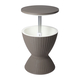 3-in-1 Belle Cool Bar with Colour Changing Light in Taupe Colour (Size:48x48x57 Cm)
