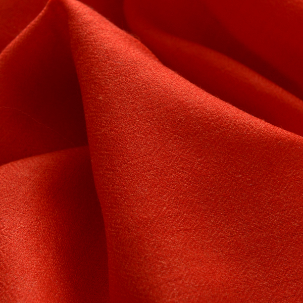 NEW FOR SEASON - 88% Merino Wool and 12% Silk Red Colour Scarf (Size 200x70 Cm)
