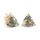 9K Yellow Gold AA Diaspore Solitaire Stud Earrings (with Push Back)
