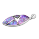 Sajen Silver CELESTIAL COLLECTION - Quartz Doublet Simulated Opal Lavender  Pendant in Rhodium Overlay Sterling Silver 14.240  Ct.