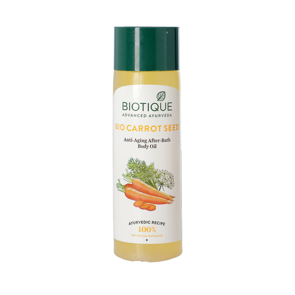 Biotique Carrot Seed Anti-Aging After-Bath Body Oil. Quantity: 120ml