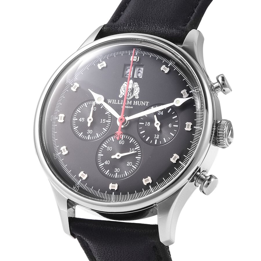 Super Auction WILLIAM HUNT Japanese Movement Water Resistance Watch