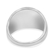 Platinum Overlay Sterling Silver Eagle Signet Ring, Silver Wt. 6.18 Gms