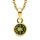 2 Piece Set - Hebei Peridot Pendant and Hook Earrings in 14K Gold Overlay Sterling Silver With Stainless Steel Chain (Size 20) 3.14 Ct, Silver Wt. 5.60 Gms