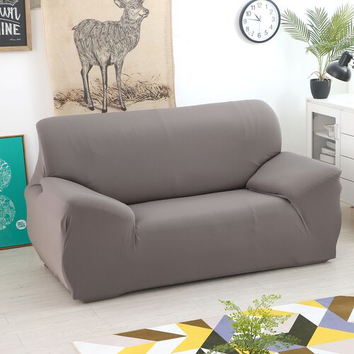 Grey Colour Washable Stretch Sofa Cover Size 90145 Cm 3445257 TJC