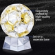 Collectors Edition - Crystal Football with Base (Size 7x14 Cm) - Yellow Sapphire Colour