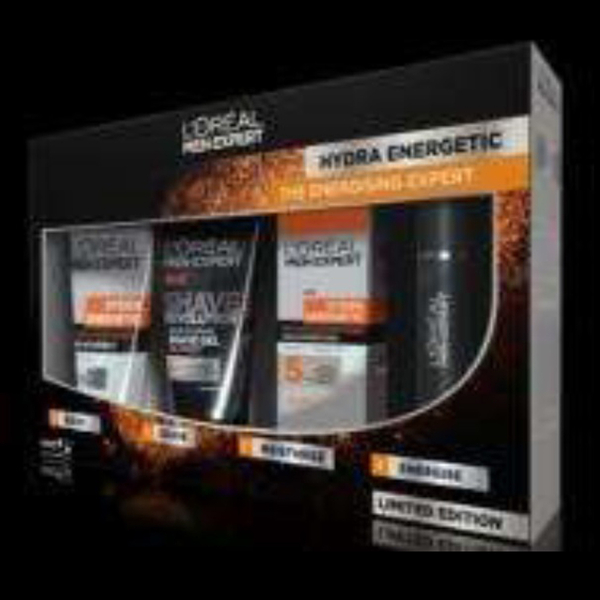 Loreal Men ExpertThe Hydra Energetic Gift Set Wash Shave and moisturise with the perfect daily regim