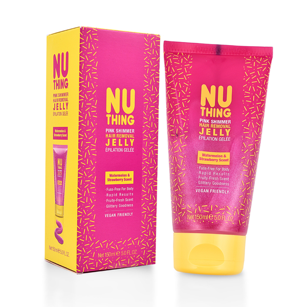 Nuthing: Pink Shimmer Hair Removal Jelly - 150ml - Watermelon