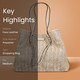 Bulaggi Collection - Sapphire Shopping Bag (Size 35x31x15cm) - Natural