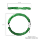 Green Jade Bamboo Bangle (Size 7.5) in Rhodium Overlay Sterling Silver 150.00 Ct.