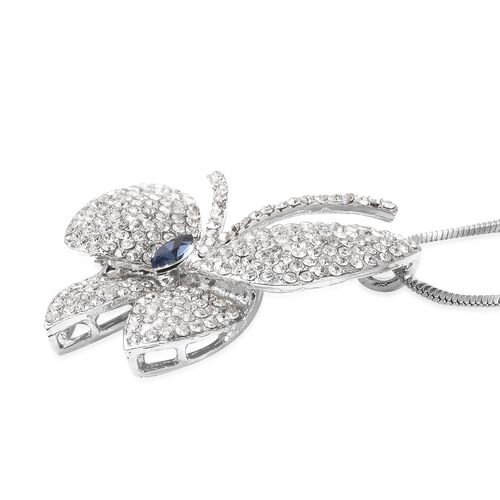 Simulated Blue Sapphire and White Austrian Crystal ...
