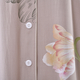 Close Out Deal 100% Viscose Floral Pattern Night Shirt (Size Fit to 22) - Beige