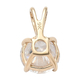 Lustro Stella 9K Yellow Gold Pendant Made with Finest CZ 2.04 Ct.