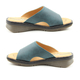 Heavenly Feet Womens Ginger Memory Foam Sandal in Ocean Blue (Size 3)