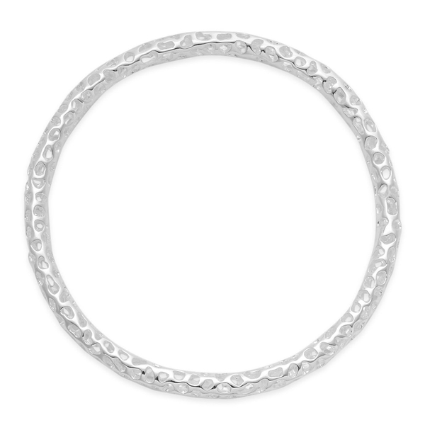 RACHEL GALLEY Sterling Silver Allegro Bangle (Size 8.25 / Large), Silver wt 19.20 Gms.