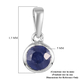 Masoala Sapphire (FF) 2 Pcs Pendant with Chain (Size 20) with Lobster Clasp in Platinum Overlay Sterling Silver