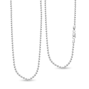 Hatton Garden Close Out Deal- Sterling Silver Ball Necklace (Size - 22), Silver Wt. 12.50 Gms